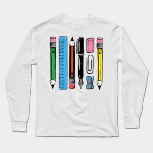 Pens and Pencils Long Sleeve T-Shirt